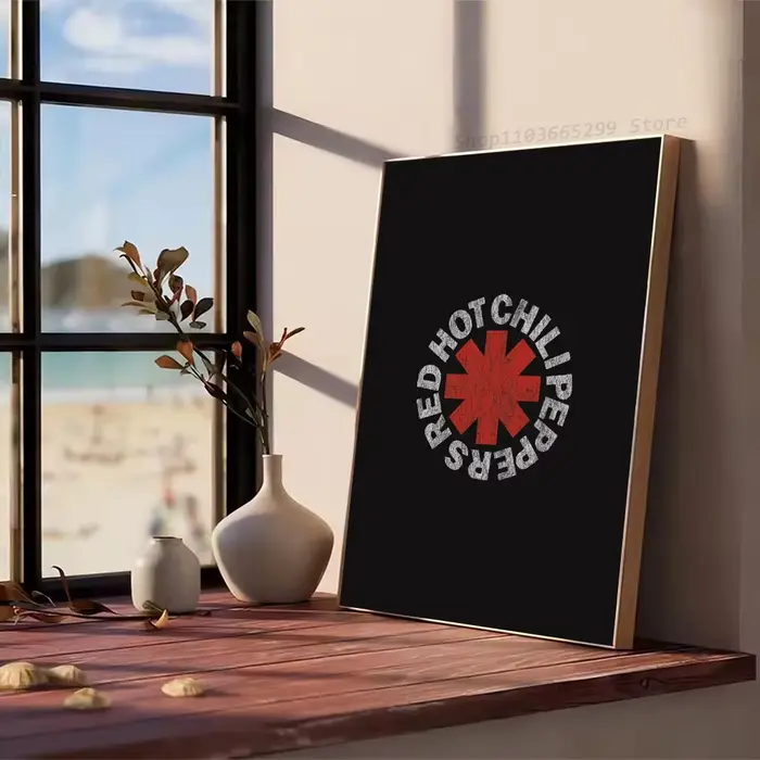 Affiche de piments chauds rouges