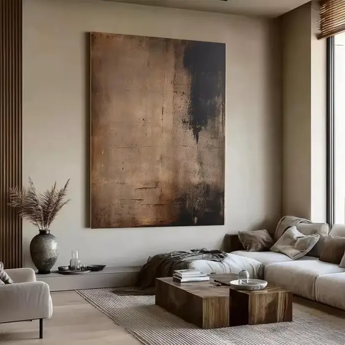 Peinture à l'huile abstraite 100% faite à la main