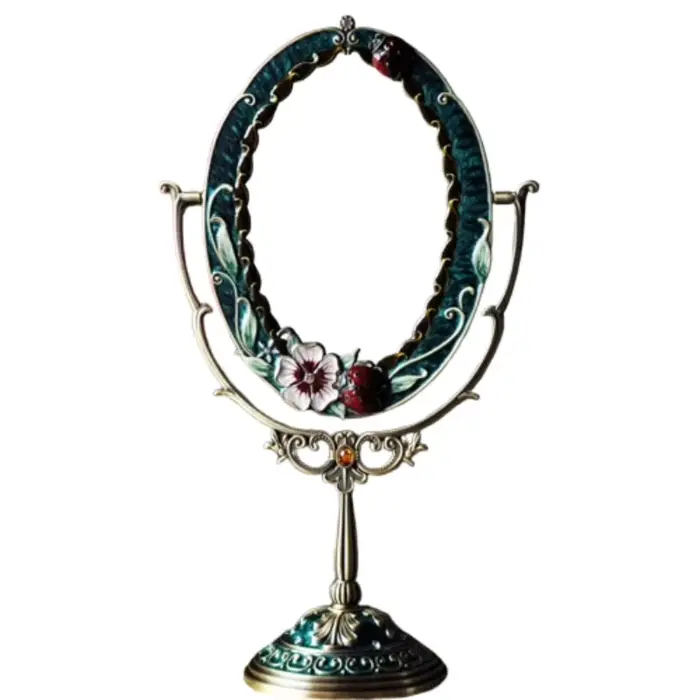 Miroir d'art en verre maquillage salon Style européen Vintage
