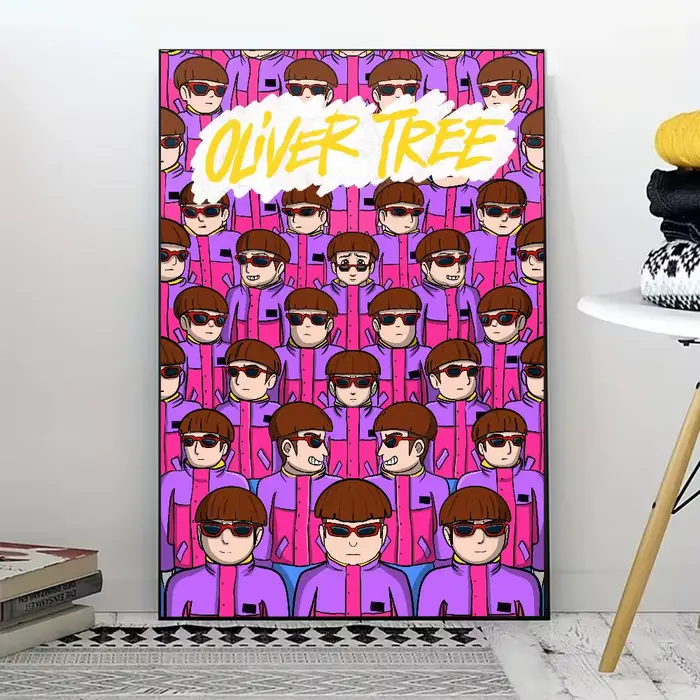 Affiche O-Oliver Tree Singer pour une décoration moderne dans les bureaux à domicile