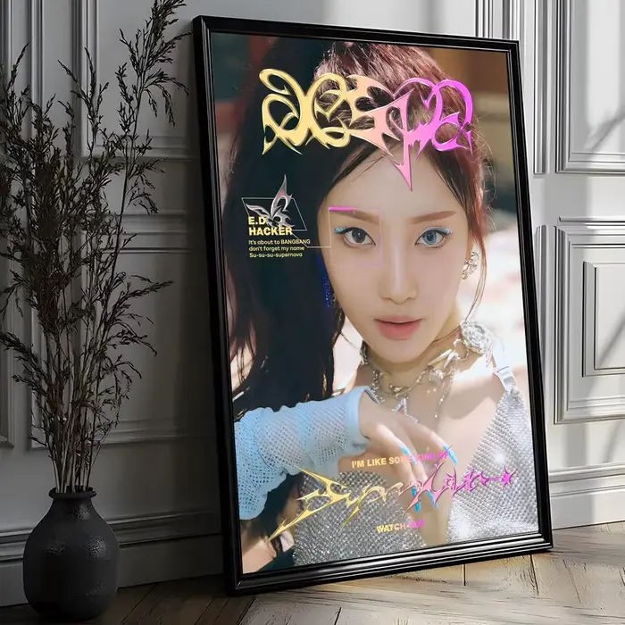 Affiche de musique pop coréenne A-Aespa