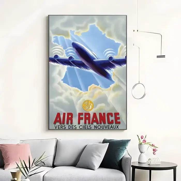 Affiche de voyage vintage Air France