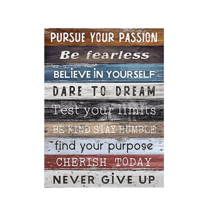 Affiche d'art mural abstraite inspirante pour chambre à coucher, peinture de bureau, décor de chambr