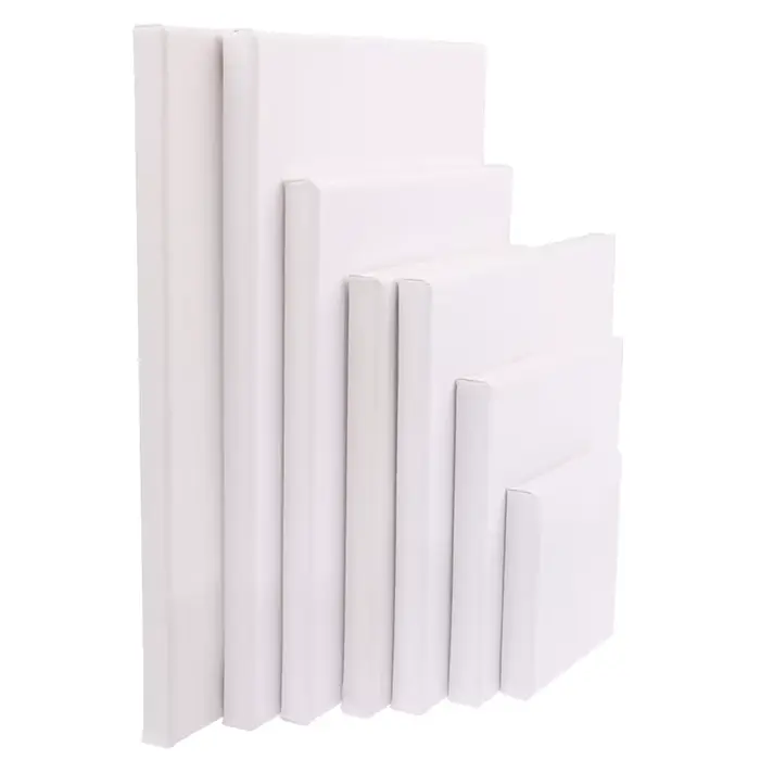 Toile d'artiste carrée vierge blanche
