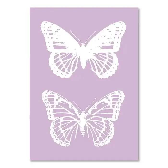 Affiches de peinture sur toile imprimées, esthétique Pastel danois, arc-en-ciel coloré, violet, vert