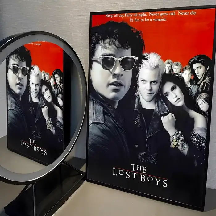 Affiche du film The Lost Boys, autocollant artistique auto-adhésif en papier imperméable, décoration