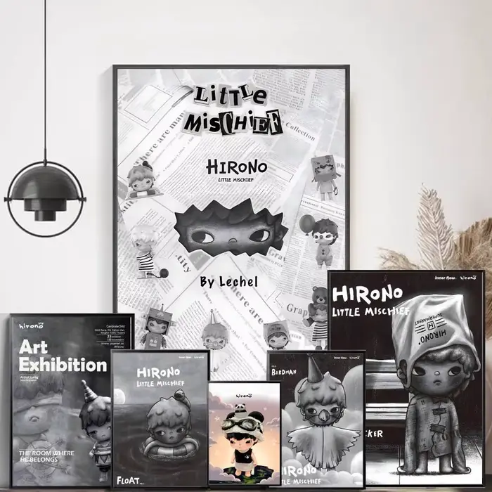Affiche de dessin animé H-HIRONOES