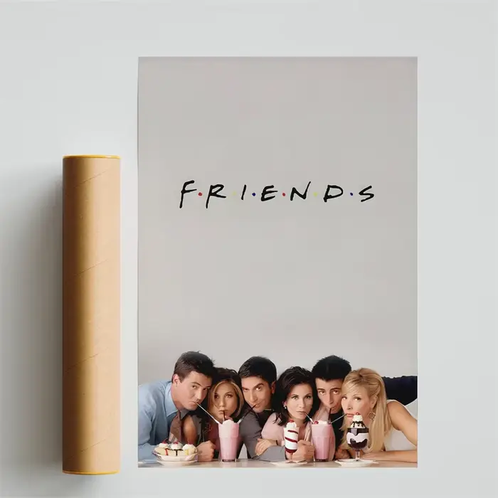 Affiche de série télévisée Friends, images de film Six d'un, peinture sur toile pour Art Mural, déco