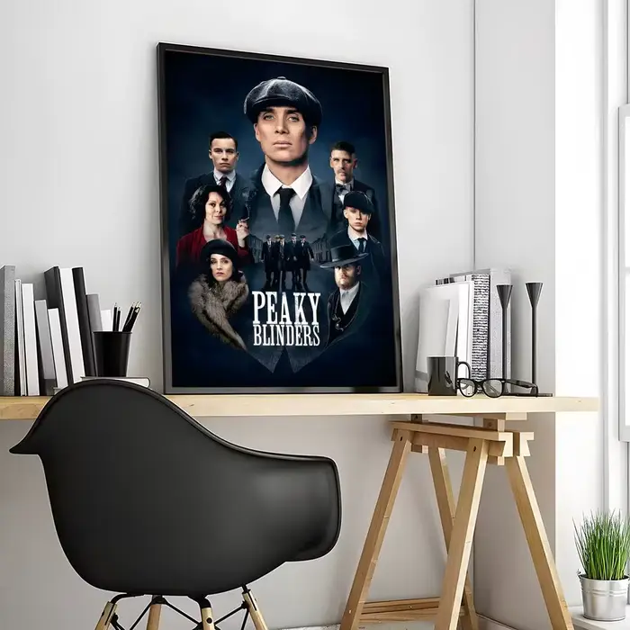P-Peaky B-Blinders TV bonne qualité peinture calligraphie toile affiche: sans plis imperméable Durab