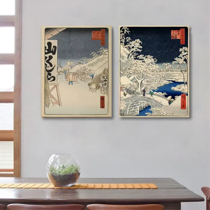 Affiche de Paysage Traditionnel Japonais