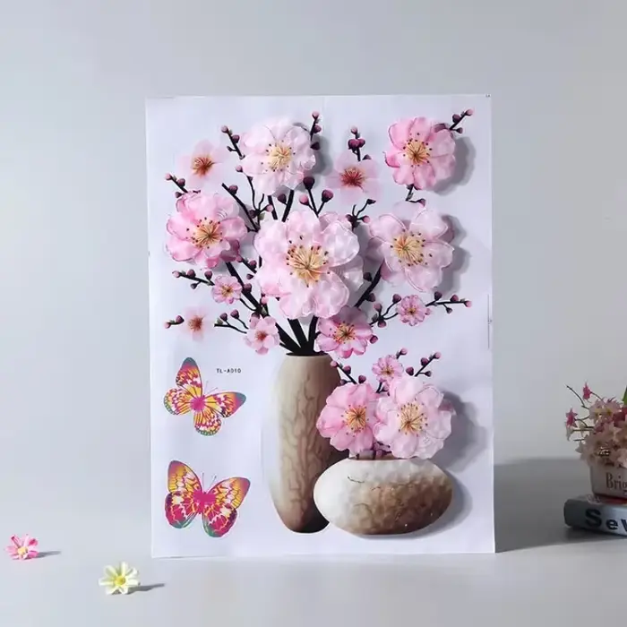 Autocollant Mural 3D Stéréo pour Réfrigérateur
