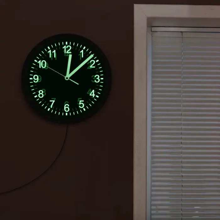 Horloge murale à LED en acrylique