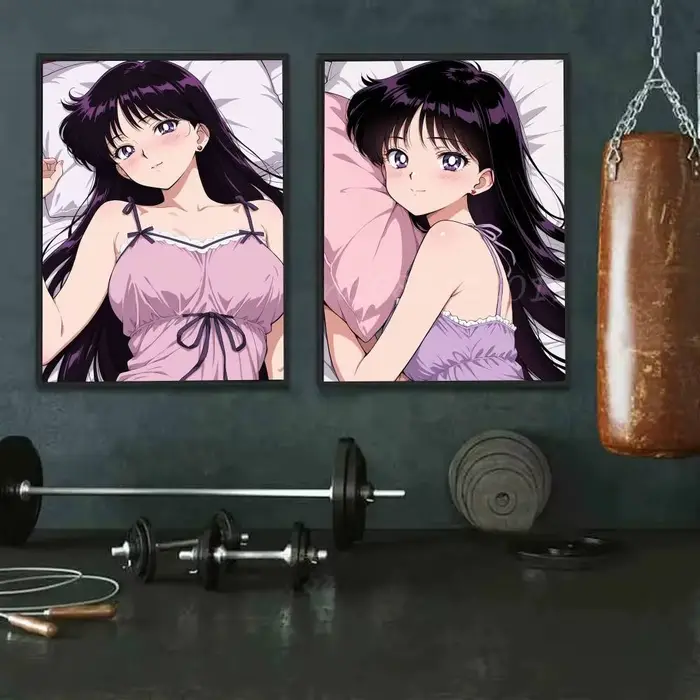 Affiche murale de dessin animé JP S-Sailor Mars, décoration artistique pour le bureau, le salon, décoration de maison unique, image