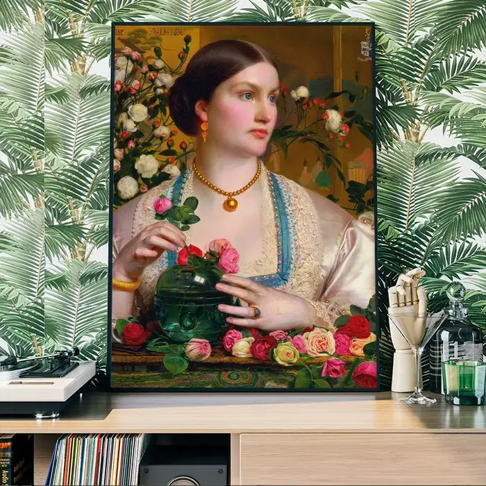 Affiche de Portrait de figurine célèbre Vintage Van Gogh Mona Lisa