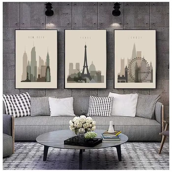 Affiches rétro d'interconnexion pour décoration de chambre à coucher