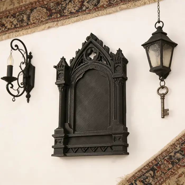 Cadre décoratif en forme d'arche de style gothique sombre transfrontalier pour la décoration murale de maison