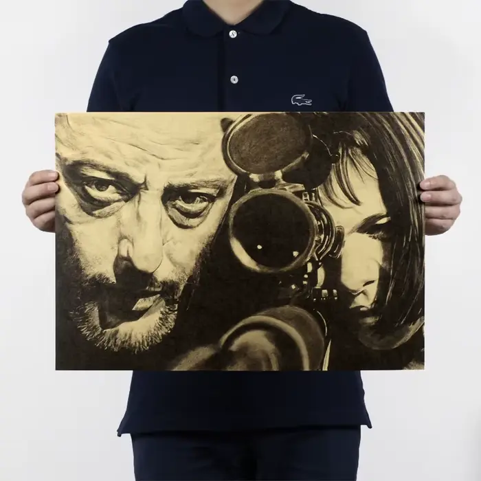 Affiche Vintage du film classique Leon, 51x35cm, décoration murale pour la maison, peinture murale r