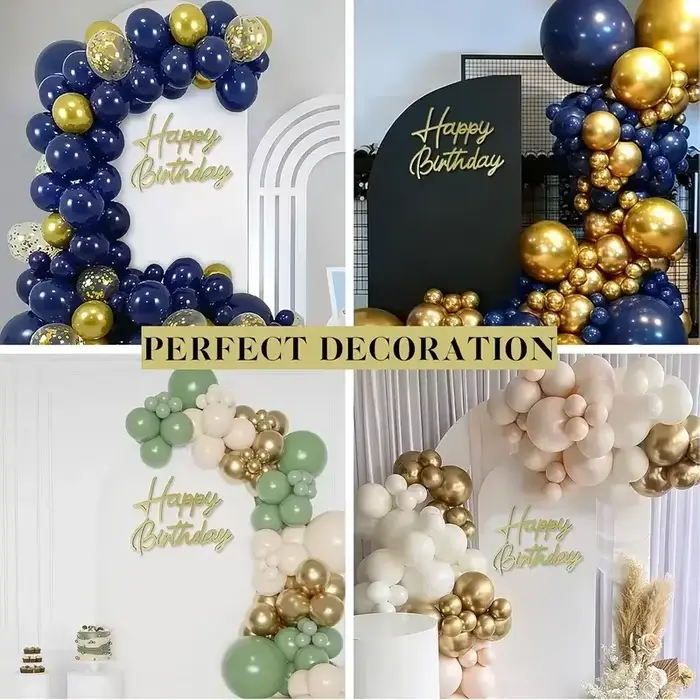 Autocollant Mural Miroir Acrylique Joyeux Anniversaire pour Décoration de Chambre