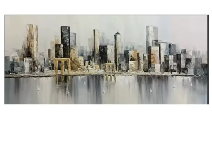 Peinture abstraite moderne à texture épaisse