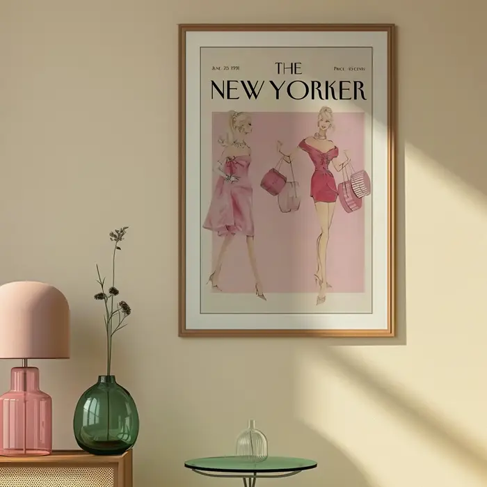 Affiche Vintage de couverture de Magazine Yorker