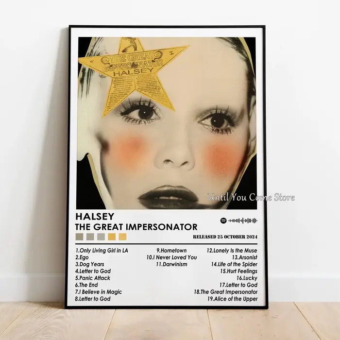 Affiche d'album de musique série Singer Halsey