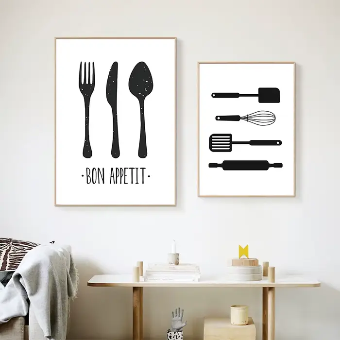 Peinture sur toile de cuisine britannique