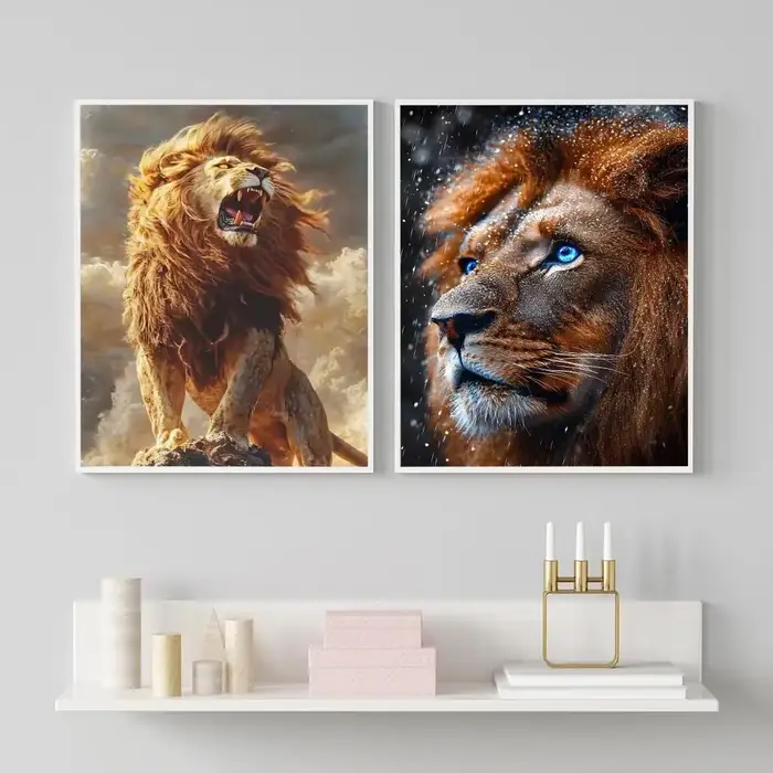 Affiche de Lion animal populaire