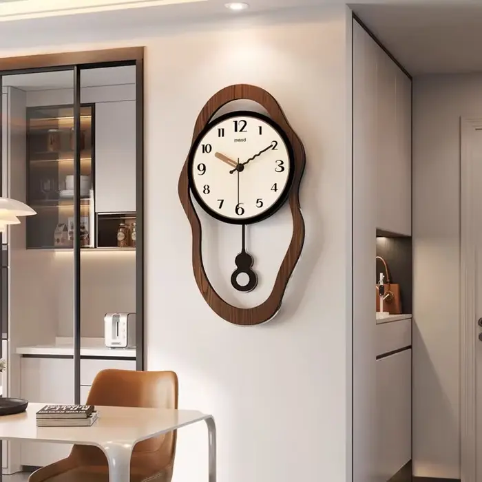 Horloge murale rétro en bois pour Restaurant