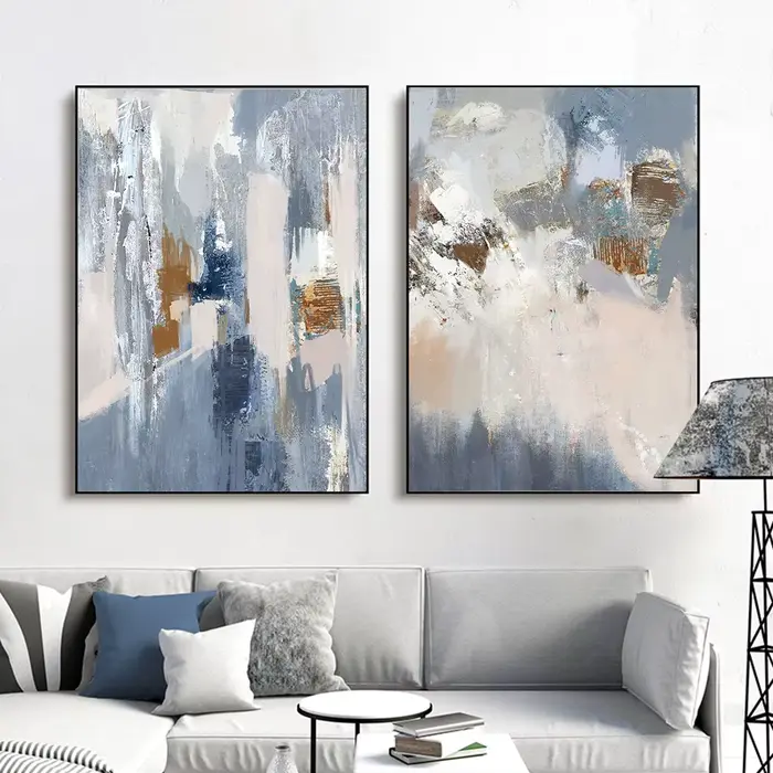 Peinture sur Toile Murale Abstraite Nordique
