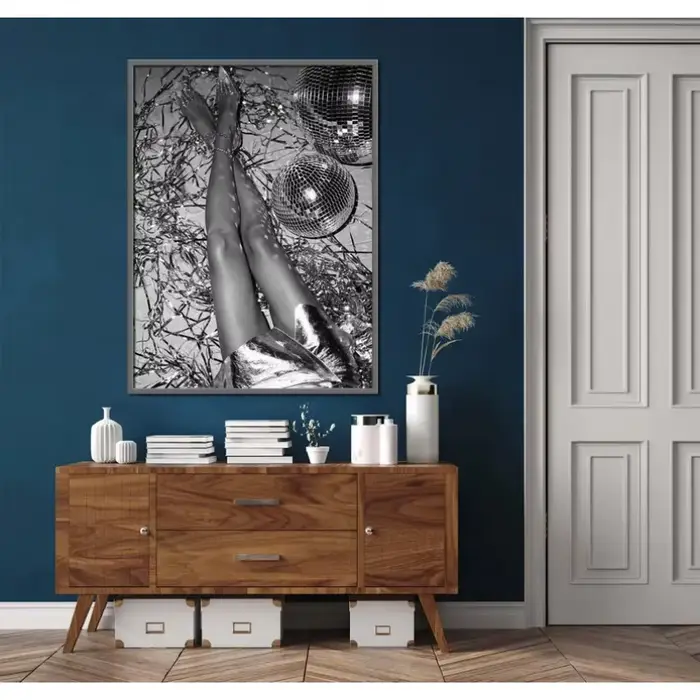 Affiche élégante en noir et blanc