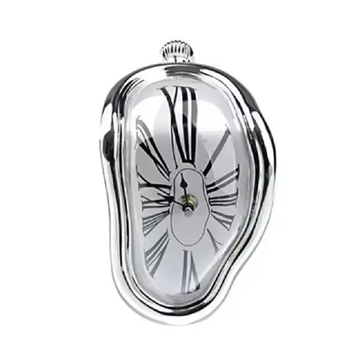 Horloge Murale Fondue Surréaliste et Silays euse de Style Salvumen et Dali, Montre Décorative pour l