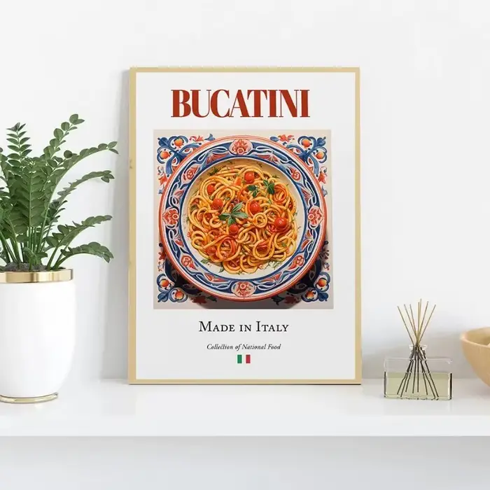 Affiche classique de nourriture italienne