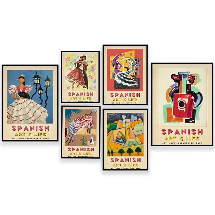 Affiche d'exposition d'Espagne