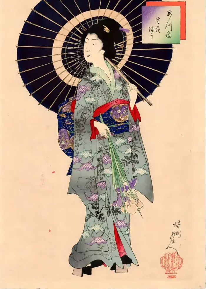 Affiche de Geisha Vintage japonaise pour femmes, Culture d'art traditionnelle, images de Style Ukiyo
