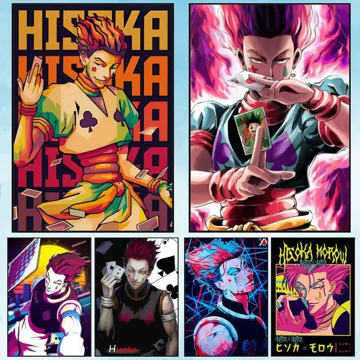 Hunter X Hunter Hisoka – peinture sur toile de calligraphie
