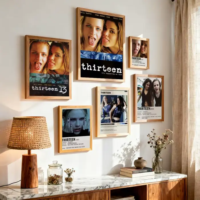 Affiche de film célèbre T-Thirteen, impressions d'art mural minimalistes modernes pour chambre à coucher, salon, décoration esthétique contemporaine, cadeau