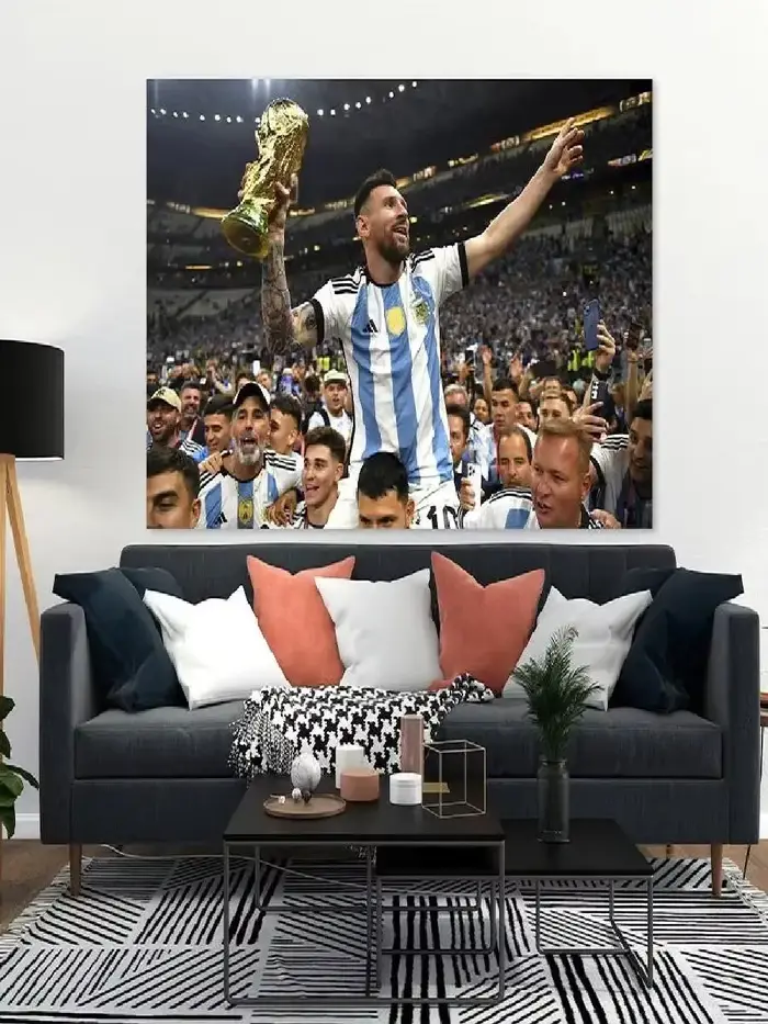 Lionel Messi Football Legend Toile Affiche d'art mural Décoration d'intérieur parfaite Cadeau pour les fans