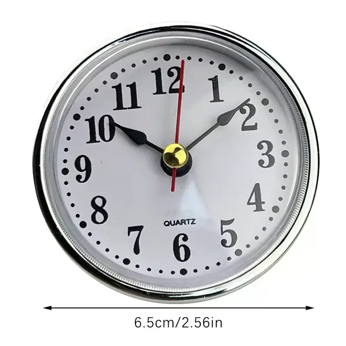 Horloge artisanale à mouvement à quartz