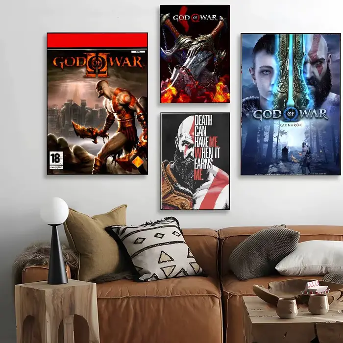 Affiche de jeu G-Dod Of War avec imprimés