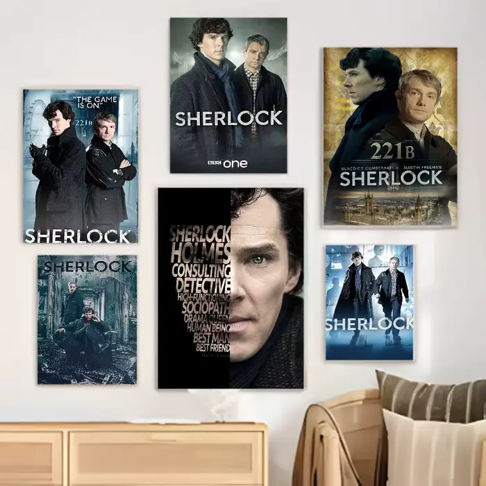 S-Sherlock h-holmes affiche Art avec impressions maison chambre salon décoration cadeau