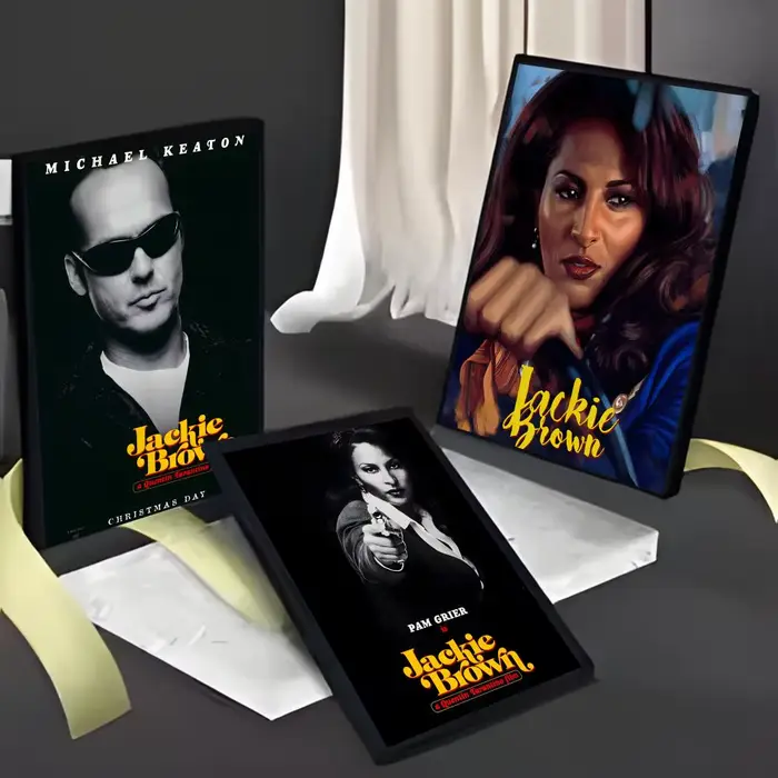 Affiche de film américain Blaxploitation Soul Cinema J-Jackie Brown, décoration murale pour la maison et la chambre des enfants, impression